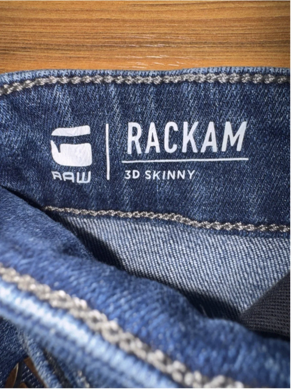 G-Star Raw Rackam 3D Skinny Jeans Moto Biker Dark Wash Stretch 33x33 Streetwear